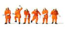 Preiser Pompiers, 6 figurines